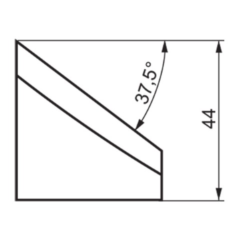 TRADEMASTER - EXTERNAL TOOL BIT B375/44 37.5 DEG X 44MM HIGH